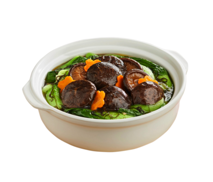 veg and mushroom soup