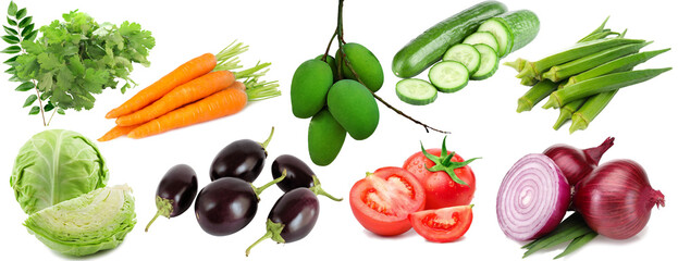 set of vegetables