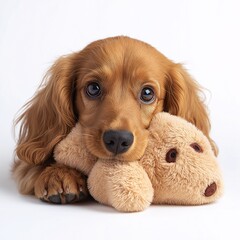 Adorable Puppy Companion. Cute and Playful Dog with Brown Fur