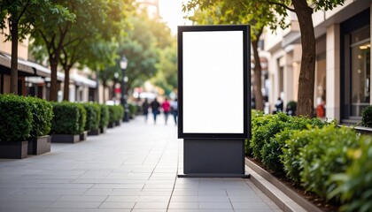 Blank Billboard Mockup on a City Street