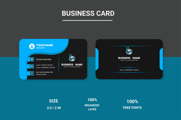 Modern Blue Business Card Template