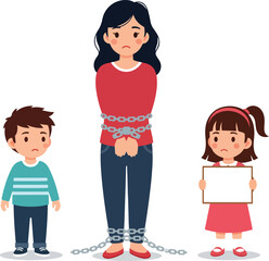 Obraz premium World Day Against Trafficking In Persons: Anti-Human Trafficking Awareness