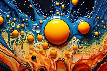 Obraz premium abstract background of colorful bubbles