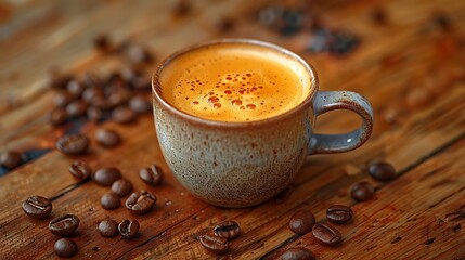 cup of coffee with cinnamon