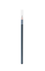One grey eyebrow pencil isolated on white