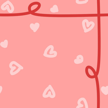 Pink love pattern