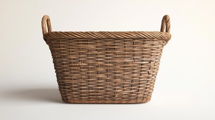 Obraz premium A laundry basket on white background