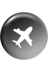 Obraz premium airplane icon on a white background