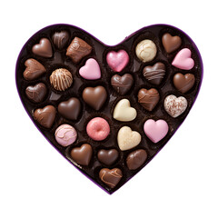 heart shaped box of chocolates