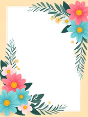 Obraz premium Sfondo con fiori per presentazioni o per banner.