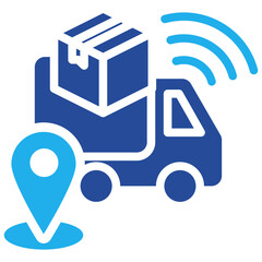 Smart Logistic Icon Dual Tone Color