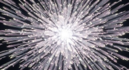 Feathers Radiating From Central Light Point