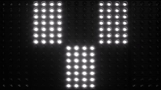 Lights Flashing Wall Showtec VJ Stage Floodlight 4K Blinder Blinking Lights Flash Club Flashlights Disco Lights Matrix Beam Lights Bulb Halogen Headlamp Lamp Nightclub Turn Off On Loop