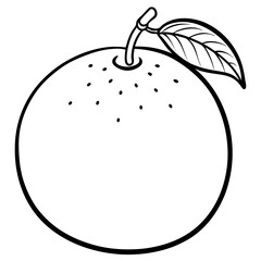 Simple Clementine Vector on White