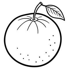 Simple Clementine Vector on White