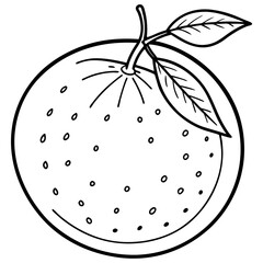 Simple Clementine Vector on White
