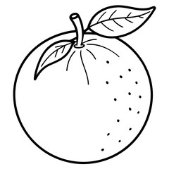 Simple Clementine Vector on White