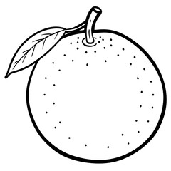 Minimal Clementine Illustration