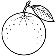 Minimal Clementine Illustration