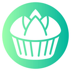 sponge cake gradient icon