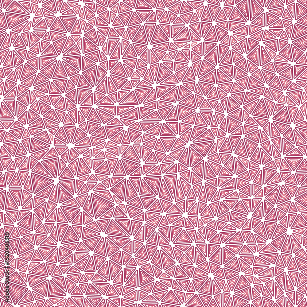 Poster minimal geometric background. small triangles size. multiple repeated inner triangles. one tone colo