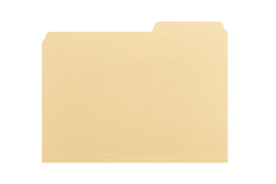 Manila folder resting on transparent surface, representing efficient file storage, document organization, and professional workplace management