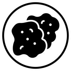 fried food glyph icon