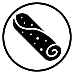Lumpia glyph icon