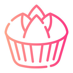 sponge cake gradient icon