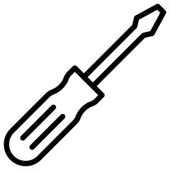 Screwdriver Icon Outline