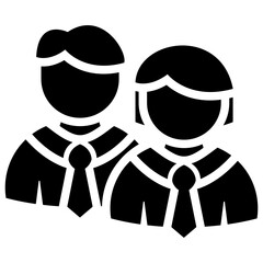 Student Icon Black Solid