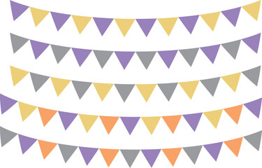 Triangle flag garland-Halloween-all-4