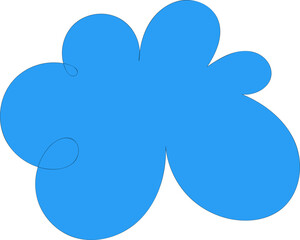Rounded Petal Flower With Radiating Form