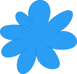 Blobby Butterfly Shaped Floral With Double Sides