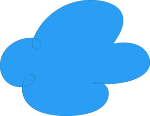 Winged Blob Style Flower With Sweeping Petals