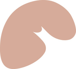 Abstract Blob Shape With Organic Animal Form