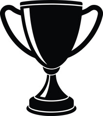 trophy cup isolated on white
