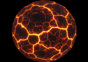 Molten sphere planet texture