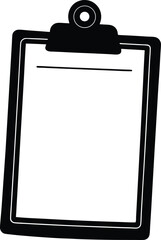 clipboard with blank paper