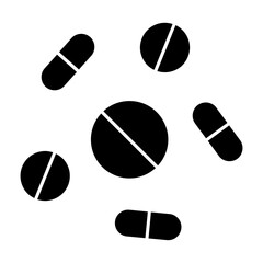pills black icon