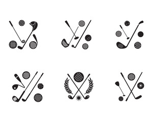 set of vector icons of matches