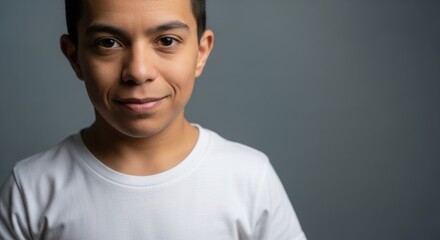 Obraz premium Portrait celebrating disability pride month with inclusive themes and awareness