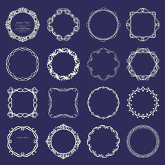 Antique Frame Design Collection: Vintage Decorative Frame Set