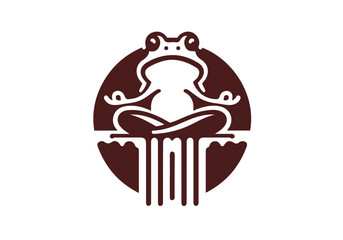 Toad Hand Drawn Flat Illustration Vector Isolated by AZ for Books, Arts, Design and Decoration Graphic Asset