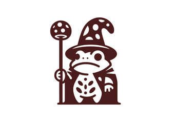 Toad Hand Drawn Flat Illustration Vector Isolated by AZ for Books, Arts, Design and Decoration Graphic Asset