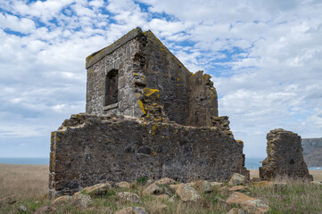 Ruined convict building, Stanley, Tasmania, Australia