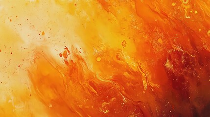 Abstract fiery background with dynamic motion, fluidity and a warm vibrant color palette