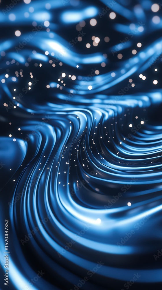 Poster abstract glowing waveforms: a dynamic visualization of network connectivity