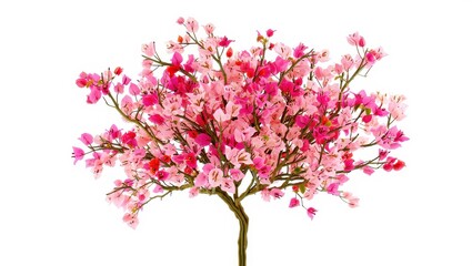 Fototapeta premium Beautiful Pink Bougainvillea Tree Design