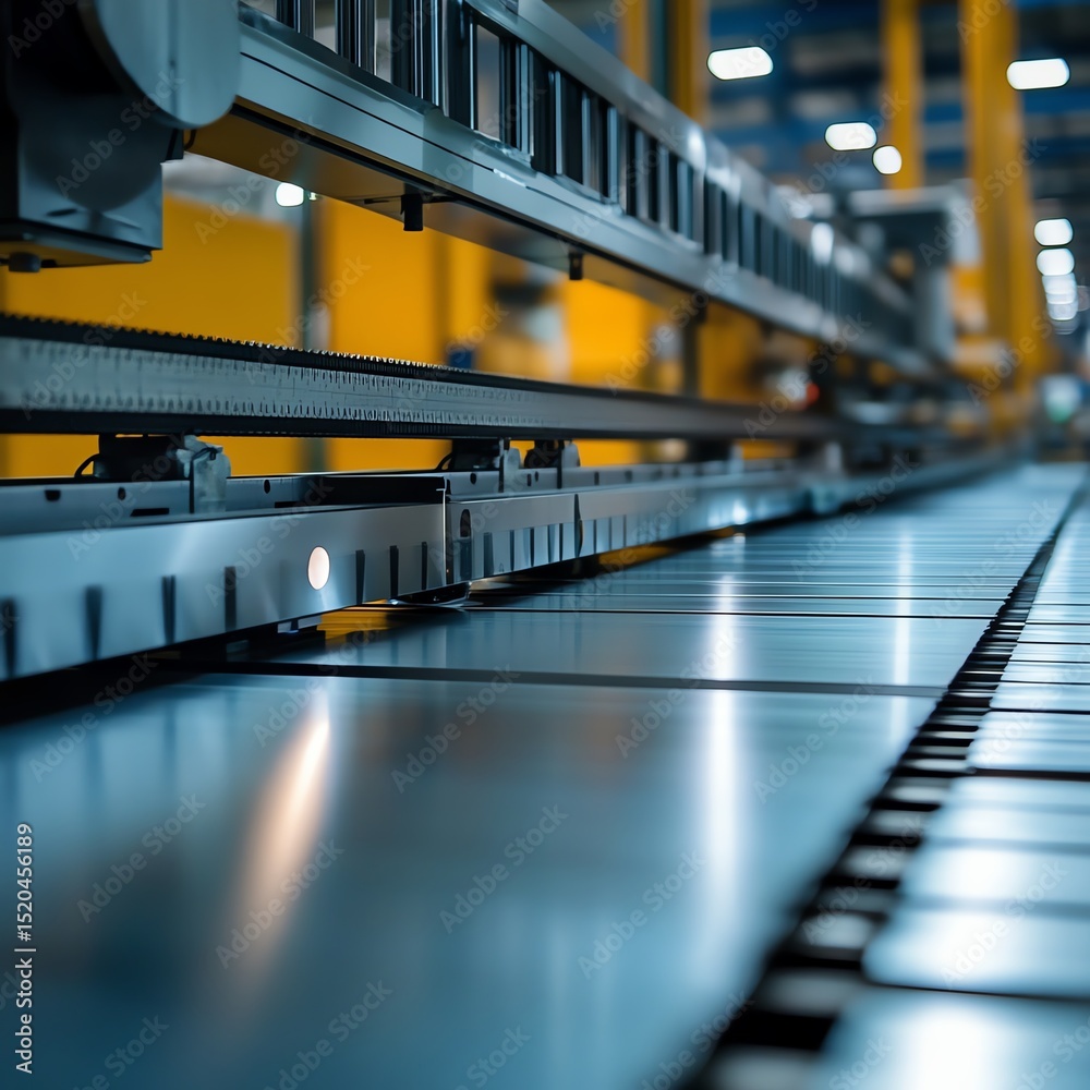 Aufkleber Metal sheet processing in factory with automated machinery  high resolution   for isolate image